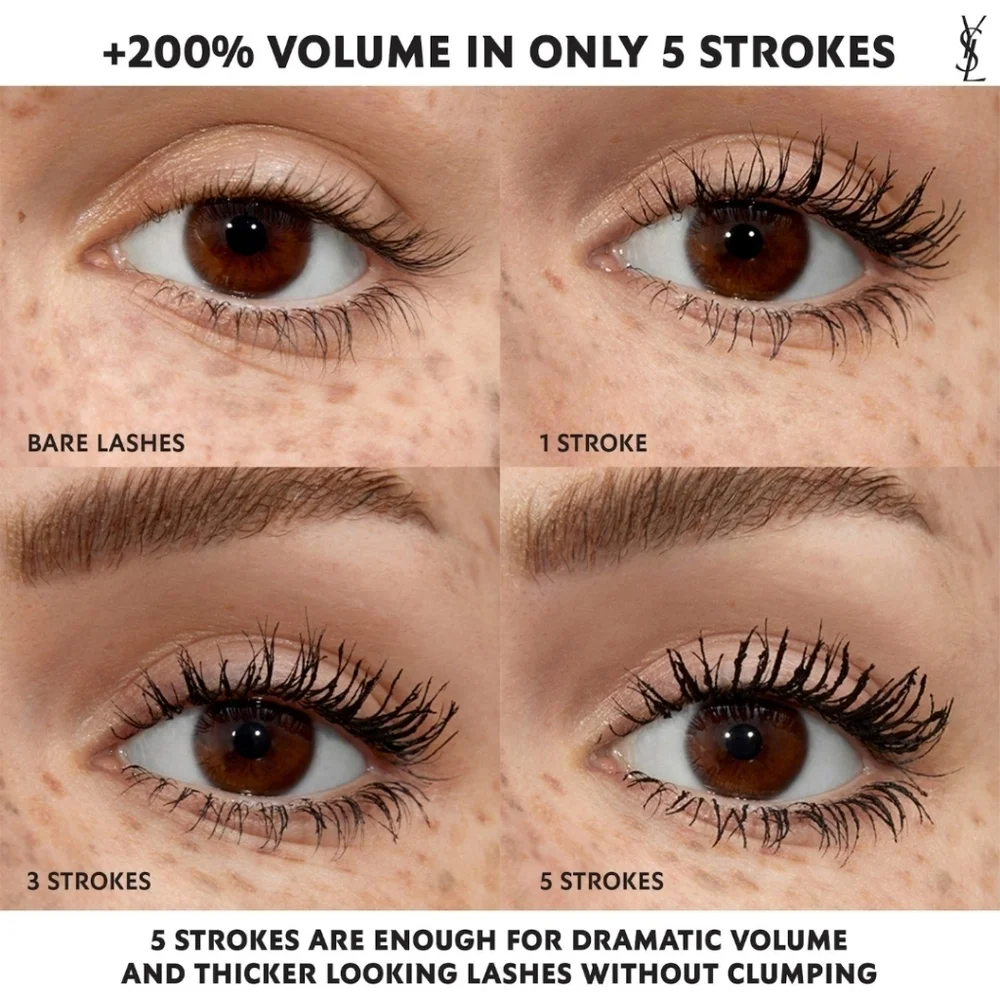 YSL Lash Clash Mascara Volume Extreme: Black, 2ml (Travel Size), NWOB